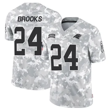 Youth Nike Carolina Panthers Jonathon Brooks Arctic Camo 2024 Salute to Service Jersey - Limited