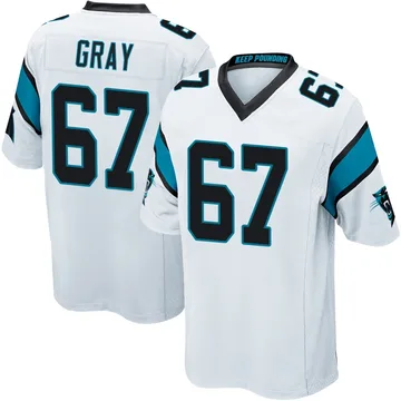 Youth Nike Carolina Panthers Joshua Gray White Jersey - Game