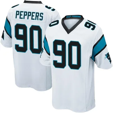 Youth Nike Carolina Panthers Julius Peppers White Jersey - Game