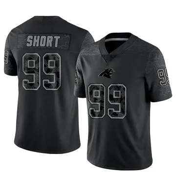 Youth Nike Carolina Panthers Kawann Short Black Reflective Jersey - Limited