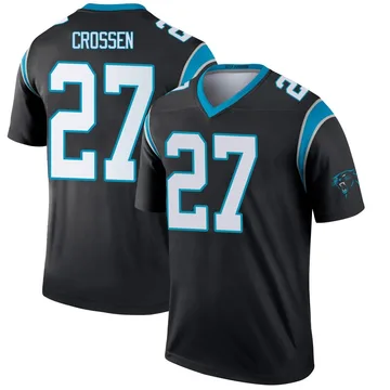 Youth Nike Carolina Panthers Keion Crossen Black Jersey - Legend