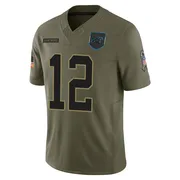 Youth Nike Carolina Panthers Kenny Pickett Olive 2025 Salute to Service Jersey - Limited