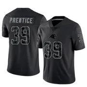 Youth Nike Carolina Panthers Kobe Prentice Black Reflective Jersey - Limited