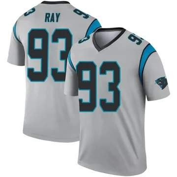 Youth Nike Carolina Panthers LaBryan Ray Inverted Silver Jersey - Legend