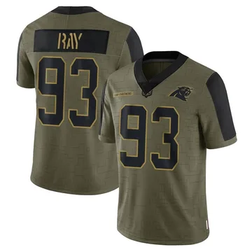 Youth Nike Carolina Panthers LaBryan Ray Olive 2021 Salute To Service Jersey - Limited