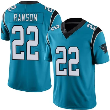 Youth Nike Carolina Panthers Lathan Ransom Blue Alternate Vapor Untouchable Jersey - Limited