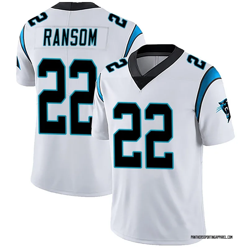 Youth Nike Carolina Panthers Lathan Ransom White Vapor Untouchable Jersey - Limited