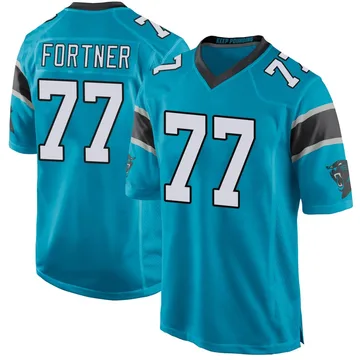Youth Nike Carolina Panthers Luke Fortner Blue Alternate Jersey - Game