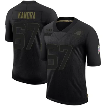 Youth Nike Carolina Panthers Luke Kandra Black 2020 Salute To Service Jersey - Limited