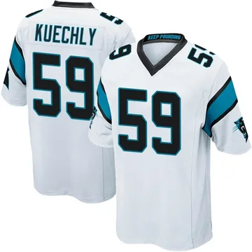 Youth Nike Carolina Panthers Luke Kuechly White Jersey - Game