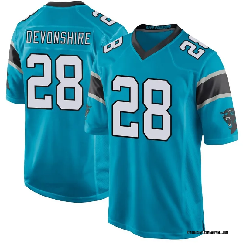 Youth Nike Carolina Panthers M.J. Devonshire Blue Alternate Jersey - Game