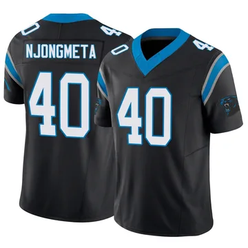 Youth Nike Carolina Panthers Maema Njongmeta Black Vapor F.U.S.E. Jersey - Limited