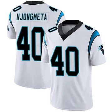 Youth Nike Carolina Panthers Maema Njongmeta White Vapor Untouchable Jersey - Limited