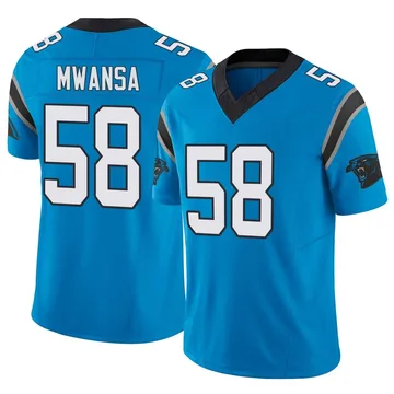 Youth Nike Carolina Panthers Mapalo Mwansa Blue Vapor F.U.S.E. Jersey - Limited