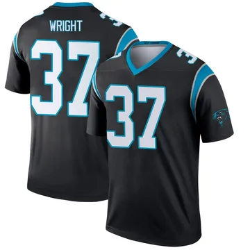Youth Nike Carolina Panthers Matthew Wright Black Jersey - Legend