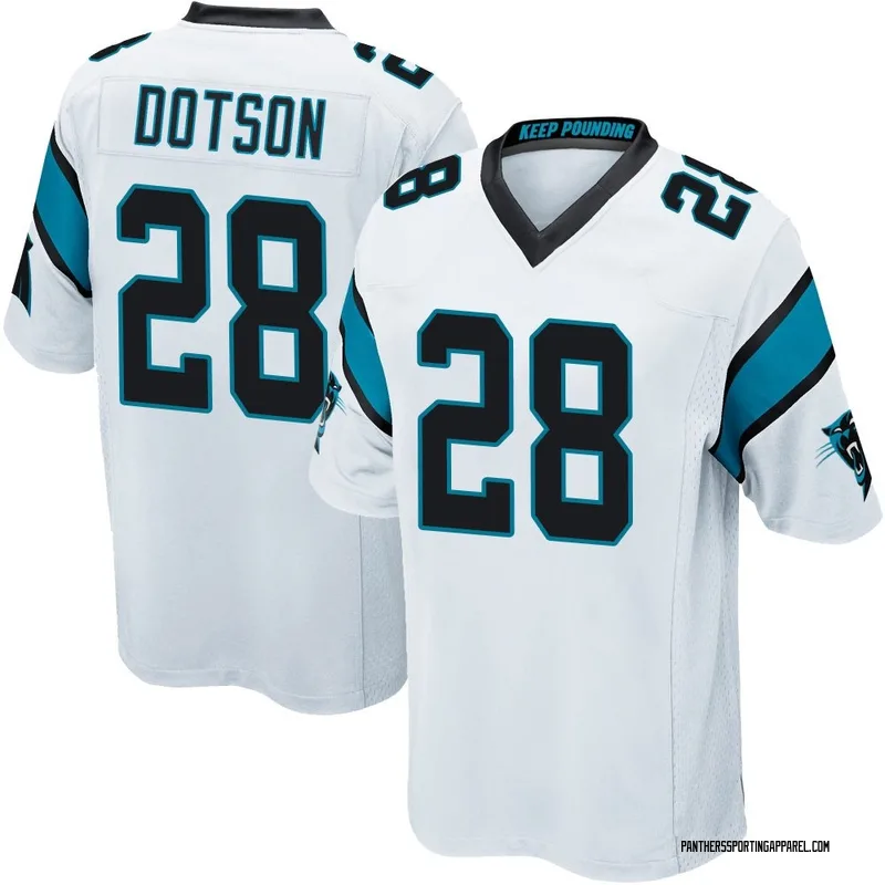 Youth Nike Carolina Panthers Mello Dotson White Jersey - Game