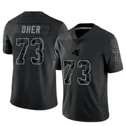 Youth Nike Carolina Panthers Michael Oher Black Reflective Jersey - Limited