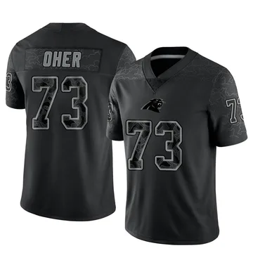 Youth Nike Carolina Panthers Michael Oher Black Reflective Jersey - Limited