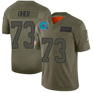 Youth Nike Carolina Panthers Michael Oher Camo 2019 Salute to Service Jersey - Limited