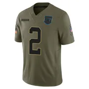 Youth Nike Carolina Panthers Mike Jackson Olive 2025 Salute to Service Jersey - Limited