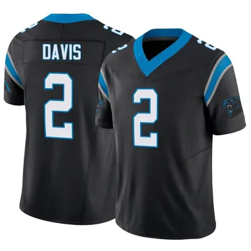 Youth Nike Carolina Panthers Miles Davis Black Vapor F.U.S.E. Jersey - Limited