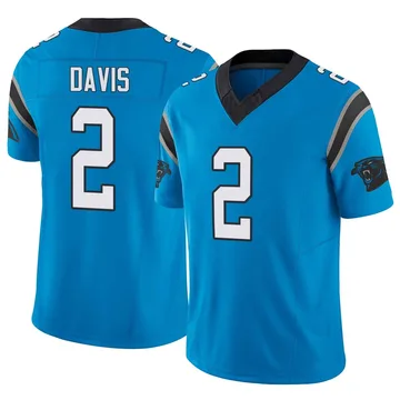 Youth Nike Carolina Panthers Miles Davis Blue Vapor F.U.S.E. Jersey - Limited