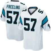 Youth Nike Carolina Panthers Monroe Freeling White Jersey - Game