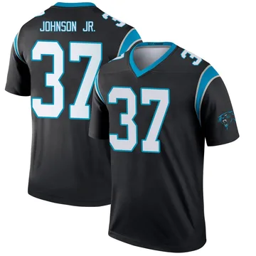 Youth Nike Carolina Panthers Montrell Johnson Jr. Black Jersey - Legend