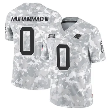 Youth Nike Carolina Panthers Moose Muhammad III Arctic Camo 2024 Salute to Service Jersey - Limited