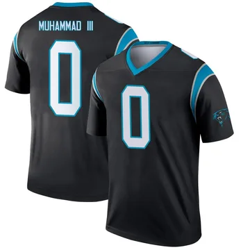 Youth Nike Carolina Panthers Moose Muhammad III Black Jersey - Legend