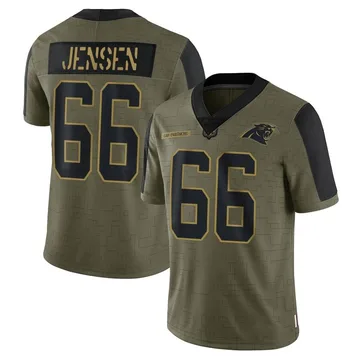 Youth Nike Carolina Panthers Nash Jensen Olive 2021 Salute To Service Jersey - Limited