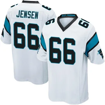 Youth Nike Carolina Panthers Nash Jensen White Jersey - Game