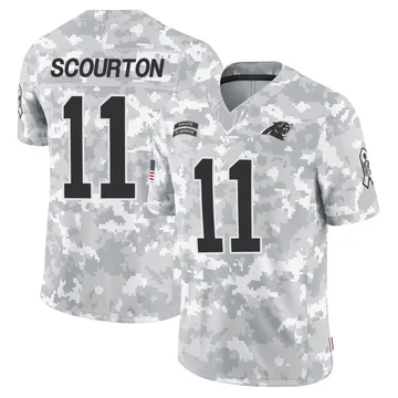 Youth Nike Carolina Panthers Nic Scourton Arctic Camo 2024 Salute to Service Jersey - Limited