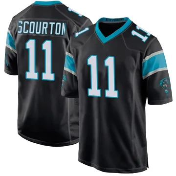 Youth Nike Carolina Panthers Nic Scourton Black Team Color Jersey - Game