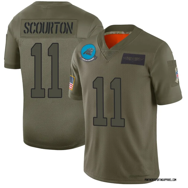 Youth Nike Carolina Panthers Nic Scourton Camo 2019 Salute to Service Jersey - Limited