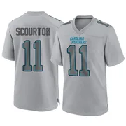 Youth Nike Carolina Panthers Nic Scourton Gray Atmosphere Fashion Jersey - Game