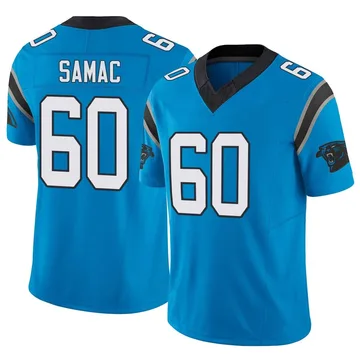 Youth Nike Carolina Panthers Nick Samac Blue Vapor F.U.S.E. Jersey - Limited