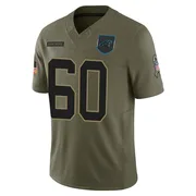 Youth Nike Carolina Panthers Nick Samac Olive 2025 Salute to Service Jersey - Limited