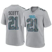 Youth Nike Carolina Panthers Nick Scott Gray Atmosphere Fashion Jersey - Game