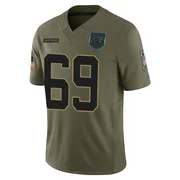 Youth Nike Carolina Panthers Parker Petersen Olive 2025 Salute to Service Jersey - Limited