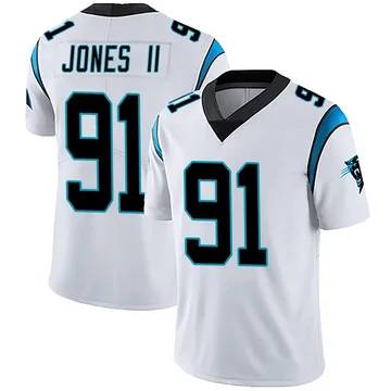 Youth Nike Carolina Panthers Pat Jones II White Vapor Untouchable Jersey - Limited