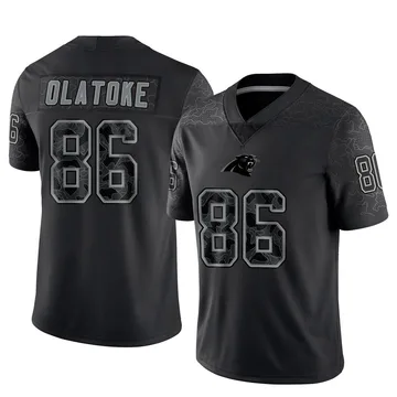 Youth Nike Carolina Panthers Praise Olatoke Black Reflective Jersey - Limited