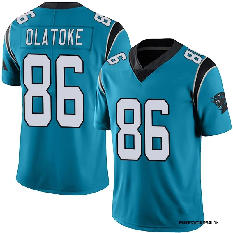 Youth Nike Carolina Panthers Praise Olatoke Blue Alternate Vapor Untouchable Jersey - Limited