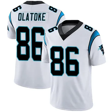 Youth Nike Carolina Panthers Praise Olatoke White Vapor Untouchable Jersey - Limited