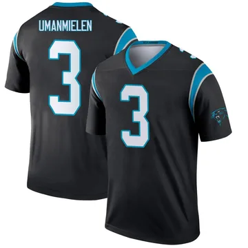 Youth Nike Carolina Panthers Princely Umanmielen Black Jersey - Legend