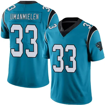 Youth Nike Carolina Panthers Princely Umanmielen Blue Alternate Vapor Untouchable Jersey - Limited