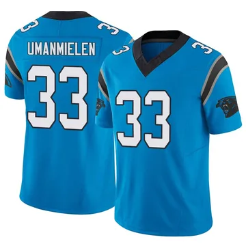 Youth Nike Carolina Panthers Princely Umanmielen Blue Vapor F.U.S.E. Jersey - Limited