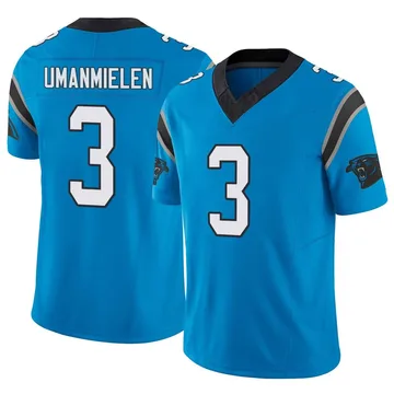 Youth Nike Carolina Panthers Princely Umanmielen Blue Vapor F.U.S.E. Jersey - Limited