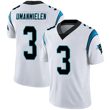 Youth Nike Carolina Panthers Princely Umanmielen White Vapor Untouchable Jersey - Limited