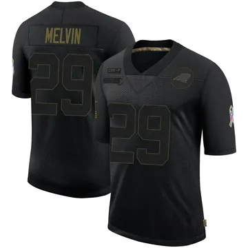 Youth Nike Carolina Panthers Rashaan Melvin Black 2020 Salute To Service Jersey - Limited